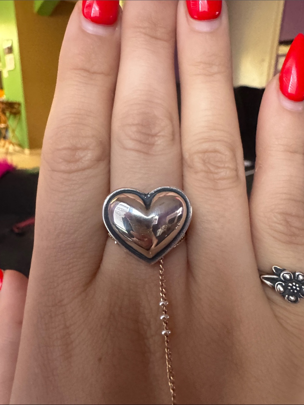 James Avery Silver Puffy Heart Ring brand new RETIRING